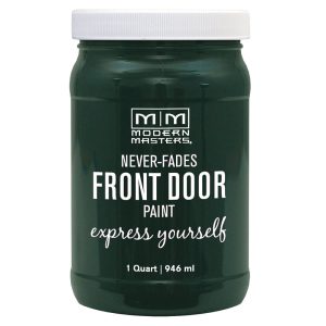Modern Masters Satin Successful Green Water Base Door Paint Exterior and Interior 1 qt