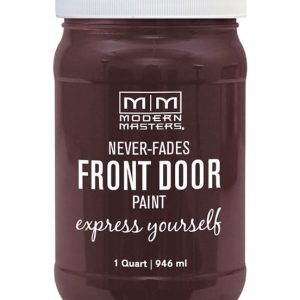 Modern Masters Satin Sincere Brown Water Base Door Paint Exterior and Interior 1 qt