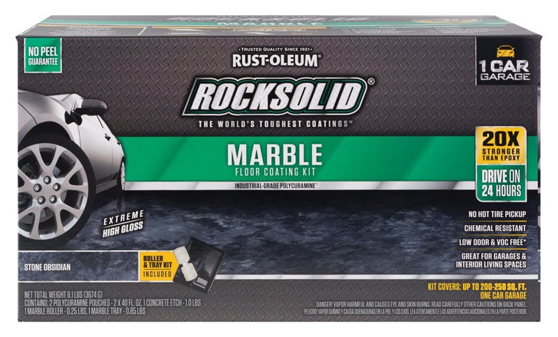 Rust Oleum RockSolid Marble Stone Obsidian Epoxy Floor Paint 80 oz PaintPlace New York