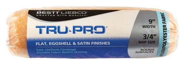 Bestt Liebco Tru-Pro Nylon/Polyester 9 in. W X 3/4 in. S Paint Roller Cover 1 pk