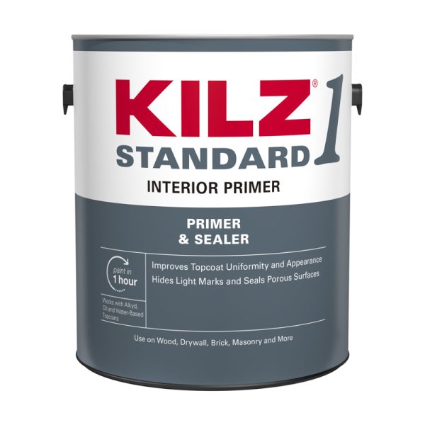 KILZ Standard White Matte Water-Based Acrylic Primer and Sealer 1 gal