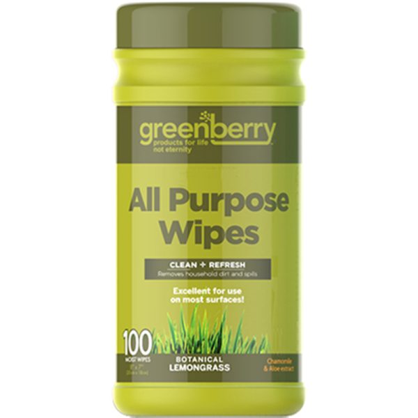 Greenberry Fiber Blend Cleaning Wipes 8 in. W X 7 in. L 100 pk