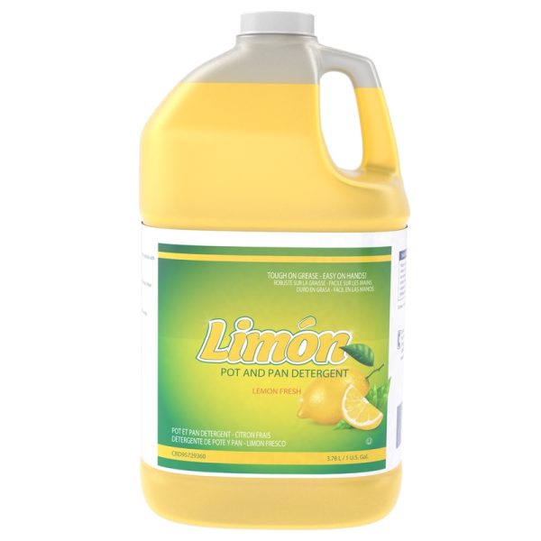 Limon Lemon Scent Liquid Dish Soap 1 gal 2 pk