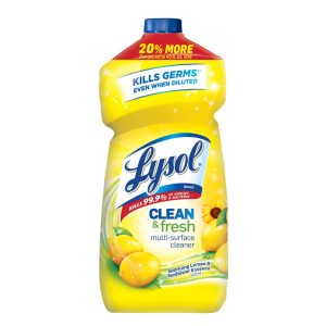 Lysol Clean & fresh Lemon & Sunflower Scent Multi-Surface Cleaner Liquid 48 oz