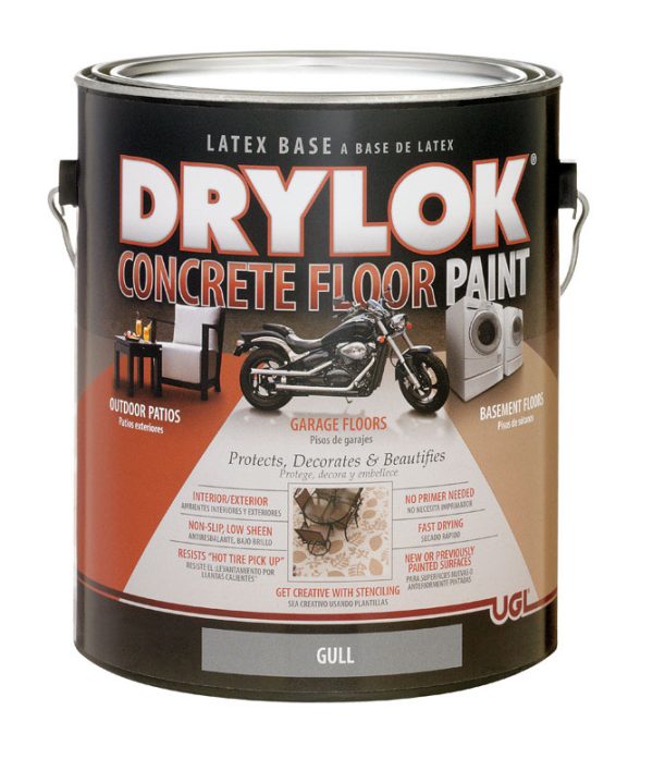 Drylok Flat Gull Latex Concrete & Garage Floor Paint 1 gal