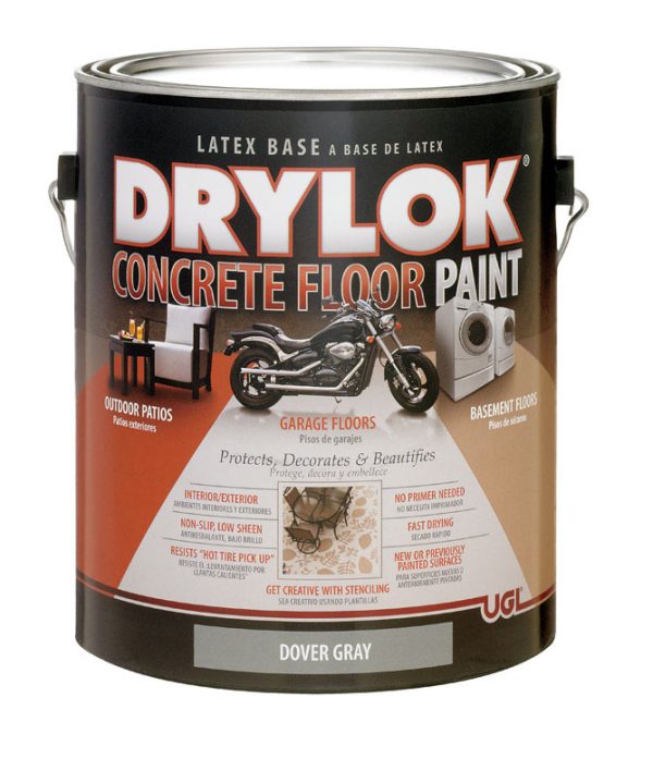 Drylok Flat Dover Gray Latex Concrete & Garage Floor Paint 1 gal