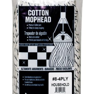Elite #8 Cut End 4-Ply Cotton Mop Head
