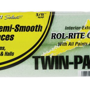Linzer Rol-Rite Fabric 9 in. W X 3/8 in. Regular Paint Roller Cover 2 pk