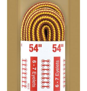 Kiwi Outdoor 54 in. Yellow & Brown Boot Laces