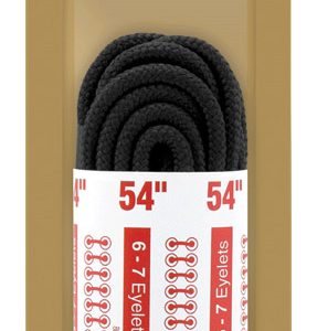 Kiwi Outdoor 54 in. Black Boot Laces