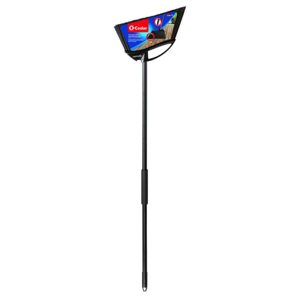 O-Cedar Power Corner 12 in. W Stiff Plastic Broom
