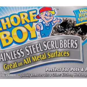 Chore Boy Heavy Duty Scrubber For All Metal Surfaces 1-7/16 in. L 2 pk