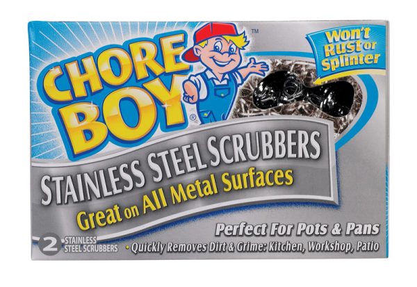 Chore Boy Heavy Duty Scrubber For All Metal Surfaces 1-7/16 in. L 2 pk