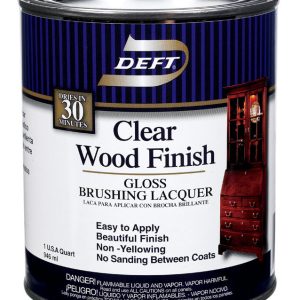 Deft Gloss Clear Oil-Based Brushing Lacquer 1 qt