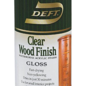 Deft Gloss Clear Water-Based Acrylic Finish and Sealer 11.25 oz