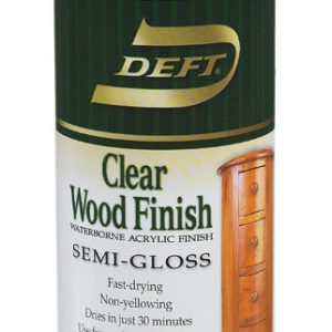 Deft Semi-Gloss Clear Water-Based Acrylic Finish and Sealer 11.25 oz
