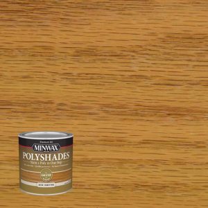 Minwax PolyShades Semi-Transparent Satin Honey Pine Oil-Based Stain/Polyurethane Finish 0.5 pt