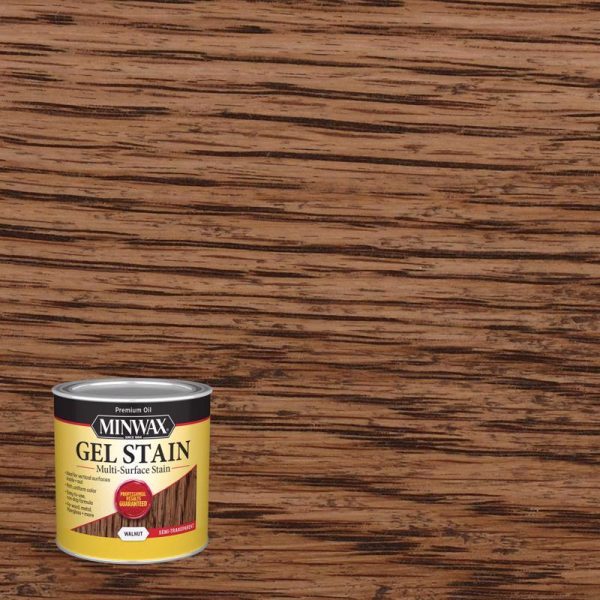 Minwax Semi-Transparent Walnut Oil-Based Gel Stain 0.5 pt