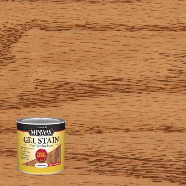Minwax Semi-Transparent Cherrywood Oil-Based Gel Stain 0.5 pt
