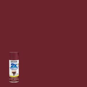 Rust-Oleum Painter's Touch 2X Ultra Cover Satin Claret Wine Paint+Primer Spray Paint 12 oz