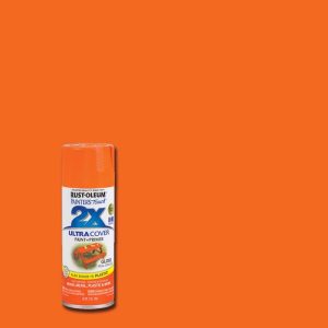 Rust-Oleum Painter's Touch 2X Ultra Cover Gloss Real Orange Paint+Primer Spray Paint 12 oz