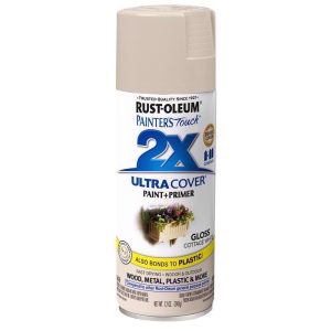 Rust-Oleum Painter's Touch Gloss Cottage White Paint+Primer Spray Paint 12 oz