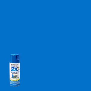 Rust-Oleum Painter's Touch 2X Ultra Cover Gloss Brilliant Blue Paint+Primer Spray Paint 12 oz