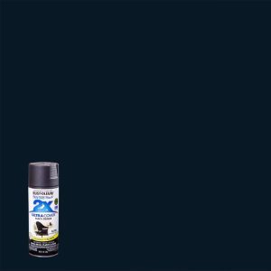 Rust-Oleum Painter's Touch 2X Ultra Cover Satin Canyon Black Paint+Primer Spray Paint 12 oz