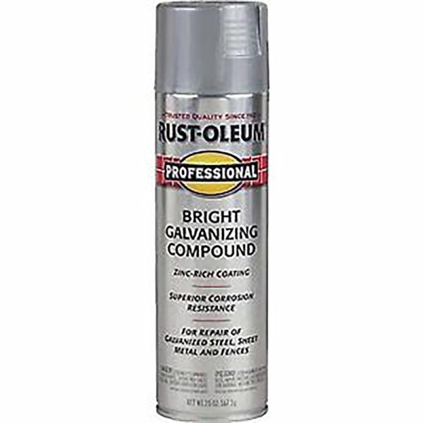 Rust-Oleum Professional Galvanized Bright Gray Galvanizing Compound Spray 20 oz