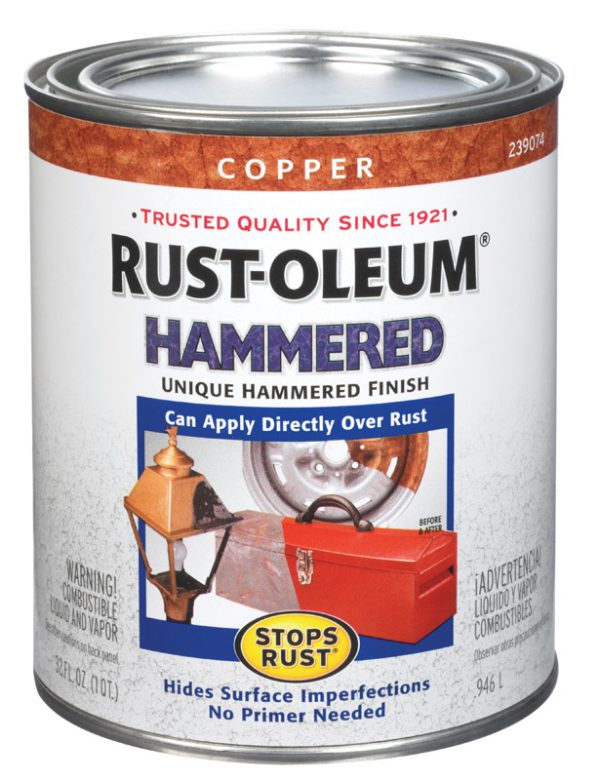 Rust-Oleum Stops Rust Hammered Copper Protective Paint 1 qt