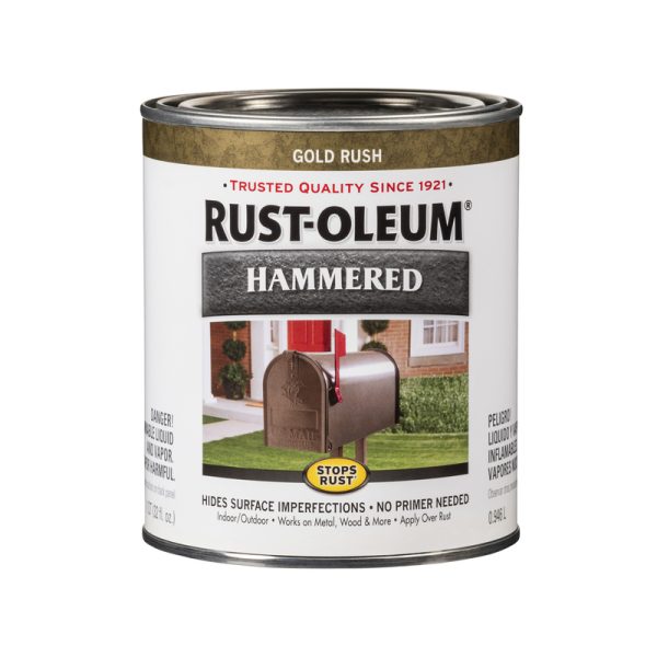 Rust-Oleum Stops Rust Hammered Gold Rush Protective Paint 1 qt