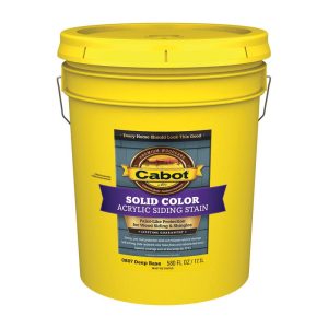 Cabot Solid Color Acrylic Siding Stain Solid Tintable Deep Base Acrylic Siding Stain 5 gal