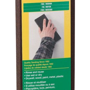 3M 9 in. L X 3-1/4 in. W X 1 in. 80/120 Grit Fine/Medium Extra Large Sanding Sponge