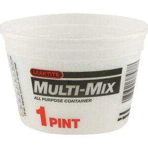 Leaktite Clear 1 pt Multi-Mix Container