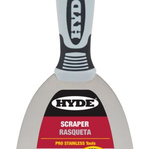 Hyde 4 in. W Stainless Steel Stiff Scraper