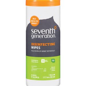Seventh Generation Lemongrass Citrus Scent Disinfecting Wipes 35 ct