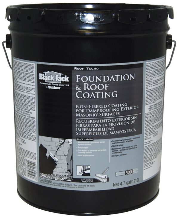 Black Jack Gloss Black Asphalt Roof And Foundation Coating 4.7 gal