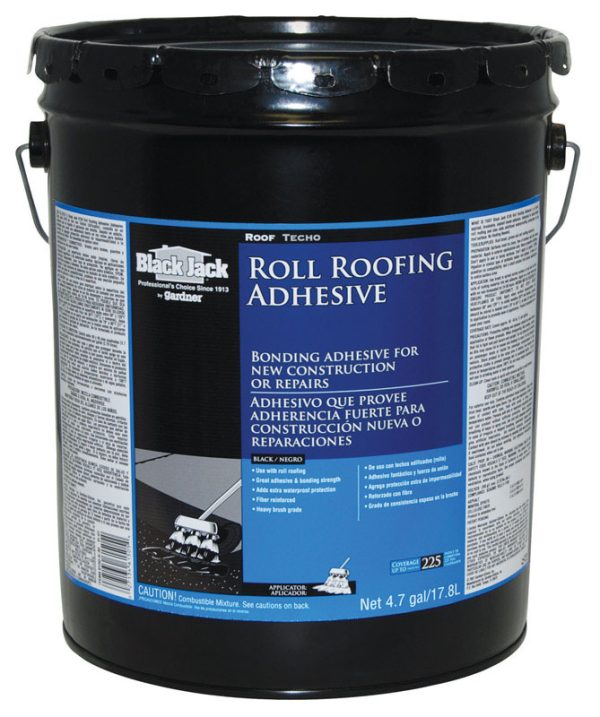Black Jack Gloss Black Asphalt Roll Roofing Adhesive 5 gal