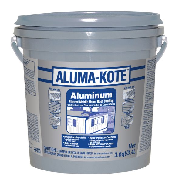 Gardner Aluma-Kote Gloss Silver Fibered Aluminum Roof Coating 1 gal