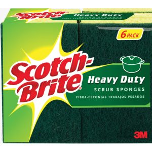 Scotch-Brite Heavy Duty Scrubber Sponge For Pots and Pans 4.5 in. L 6 pk