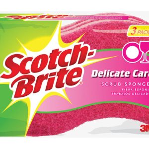 Scotch-Brite Delicate, Light Duty Sponge For Multi-Purpose 4.4 in. L 3 pk