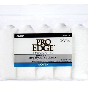 Linzer Pro Edge Woven 4 in. W X 1/2 in. Mini Paint Roller Cover 5 pk