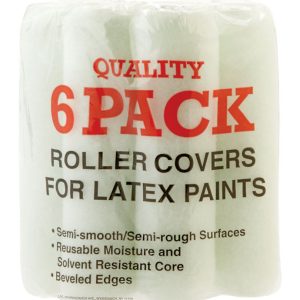 Linzer Synthetic Blend 9 in. W X 3/8 in. Regular Paint Roller Cover 6 pk
