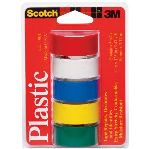 Scotch Assorted 125 in. L X 3/4 in. W Plastic Tape