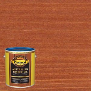 Cabot Low VOC Transparent Mahogany Flame Oil-Based Australian Timber Oil 1 gal
