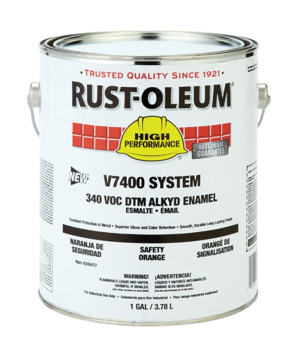 Rust-Oleum High Performance Gloss Orange Protective Paint 1 gal