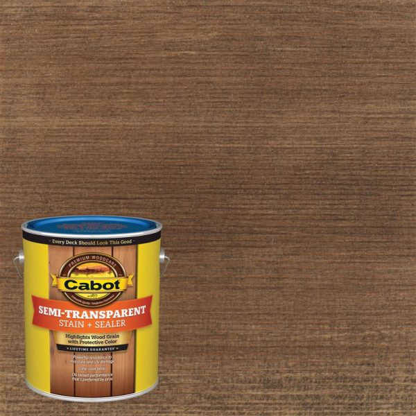 Cabot Low VOC Semi-Transparent Cordovan Leather Oil-Based Stain and Sealer 1 gal