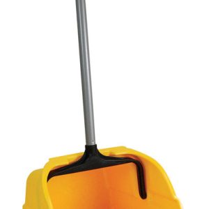 Quickie Yellow Plastic Stand-Up Long Handled Dust Pan