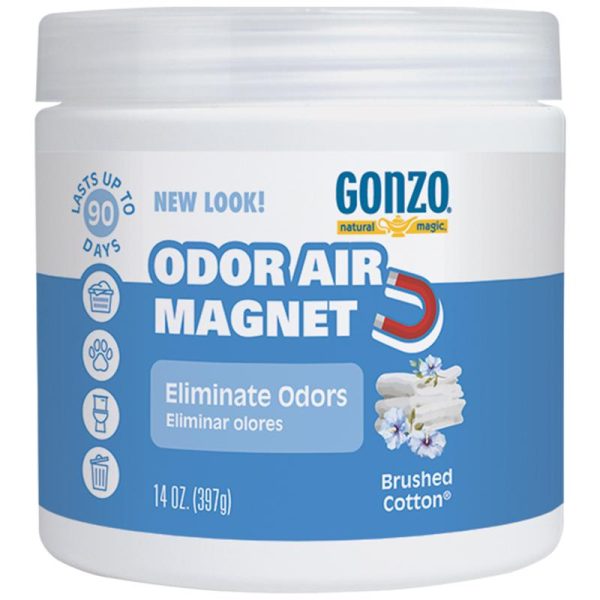Gonzo Natural Magic Brushed Cotton Scent Odor Absorber 14 oz Gel
