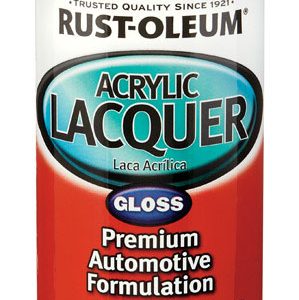 Rust-Oleum Automotive Lacquer Gloss Black Automotive Acrylic Lacquer Spray 12 oz